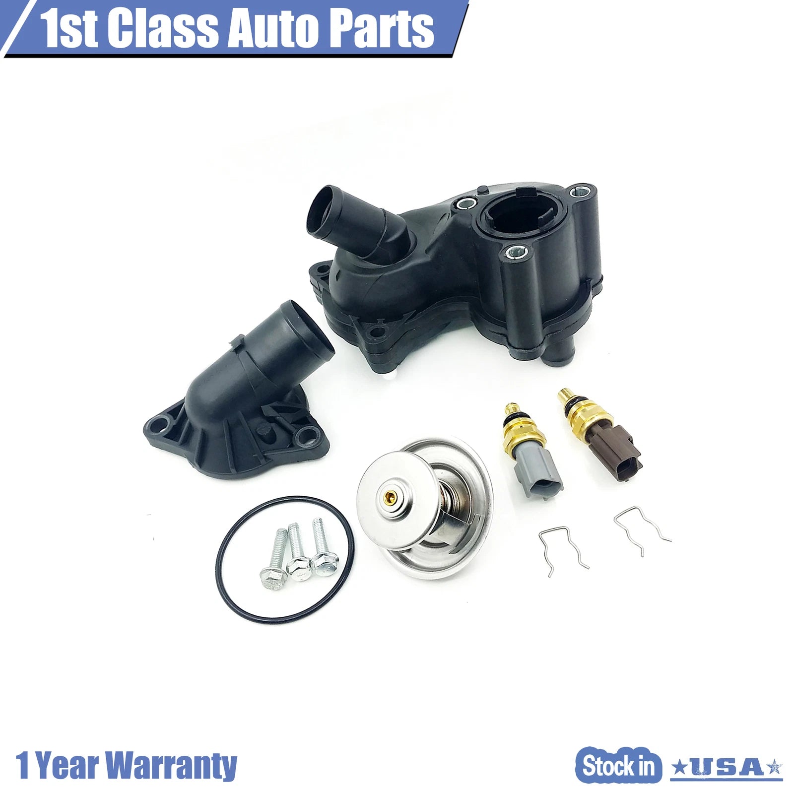 Complete Thermostat Assembly with 2 Sensors for Ford Explorer (2002-2010)