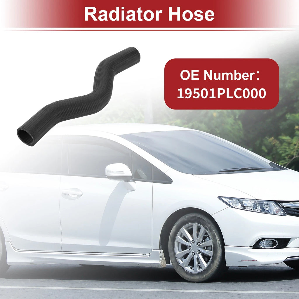 Radiator Hose for Honda Civic 1.7L (2001–2005) No. 19501PLC000 Rubber Black