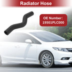 Radiator Hose for Honda Civic 1.7L (2001–2005) No. 19501PLC000 Rubber Black