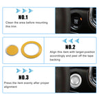 Engine Start Stop Button Cover Kit for Jeep Cherokee, Dodge (2014–2023)