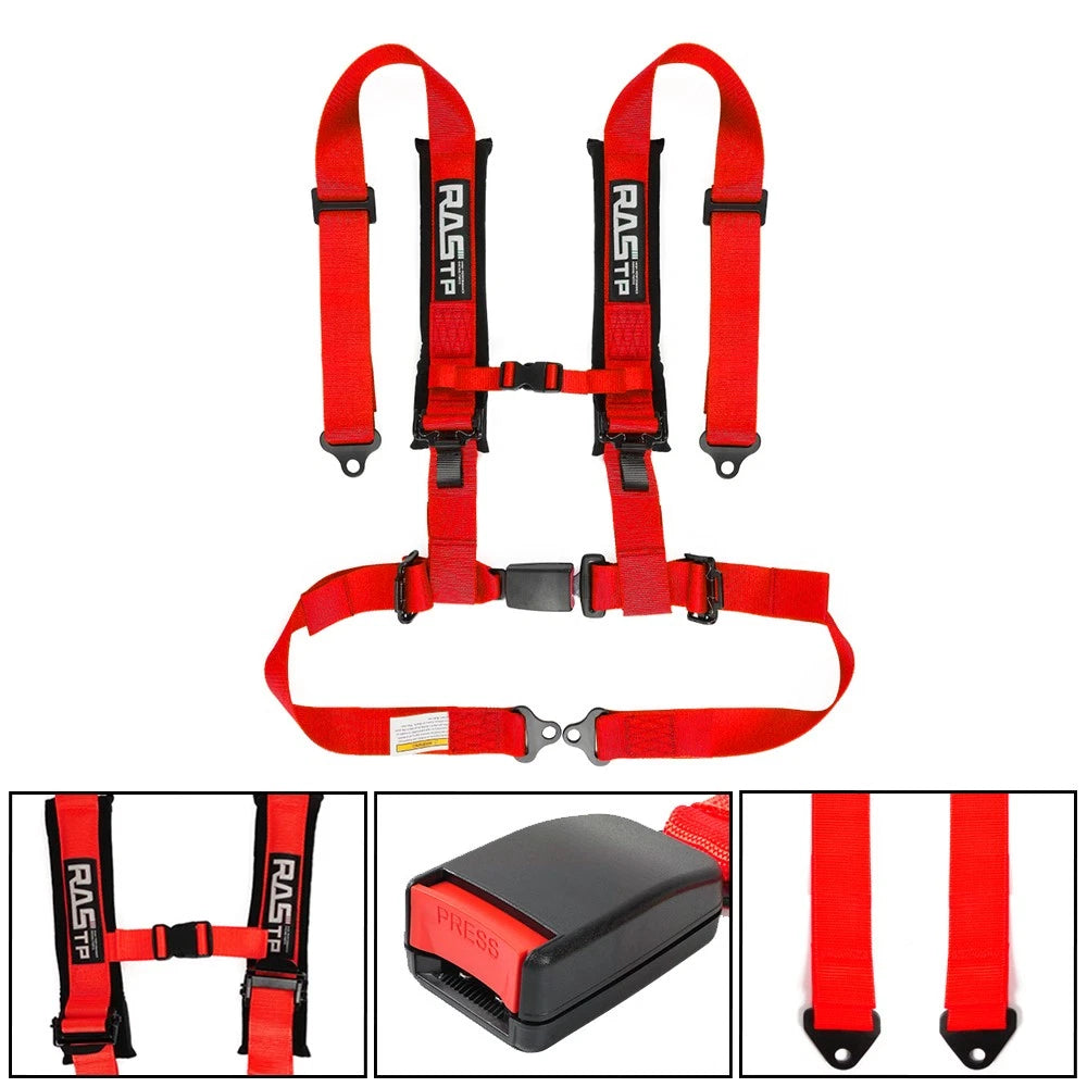 4-Point Racing Seat Belt Harness for Universal ATV UTV Go-Kart