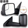 Set of 2 Manual Flip Up Tow Mirrors for Dodge Ram 1500 2500 3500 (2002–2009)