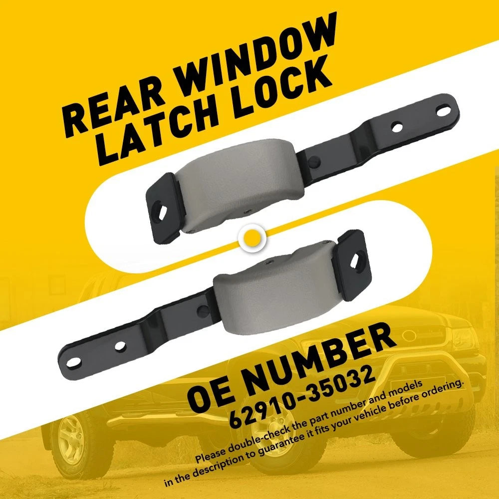 Set of 2 Rear Cab Quarter Windows Latch Lock for Toyota Hilux (1997–2004)