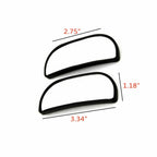 Wide Angle Blind Spot Rear View Auxiliary Mirror for Rectangle Vehicles (-)