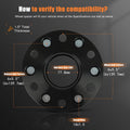 2X 1.5" Hubcentric Wheel Spacers for Ram 1500 (2019–2025) 6x5.5 14x1.5