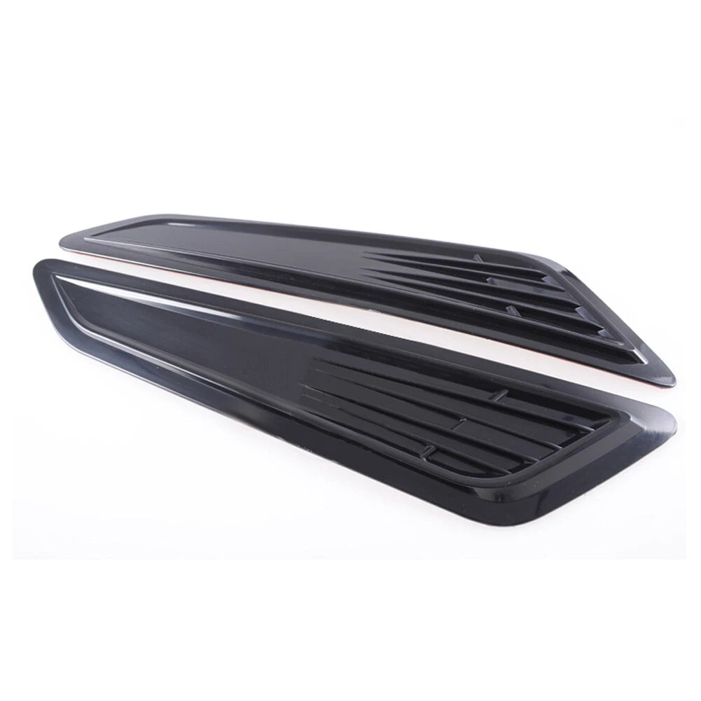 Black Bonnet Hood Vent Scoop Covers for Chevy Camaro (2016–2023)