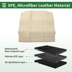 Cargo Liner Trunk Mat for Honda CR-V 2023-2024 3D Diamond Pattern Beige XPE
