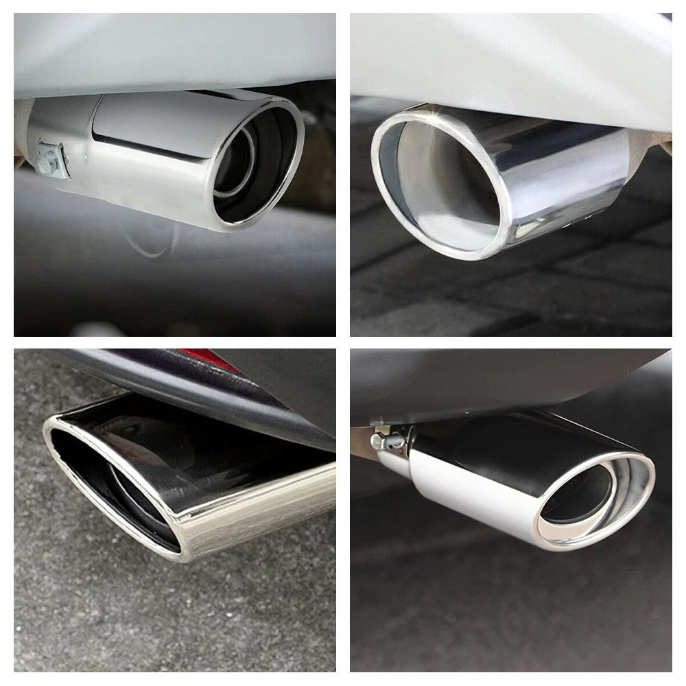 Set of 2 Exhaust Pipe Tip for Universal Vehicles (2.4")