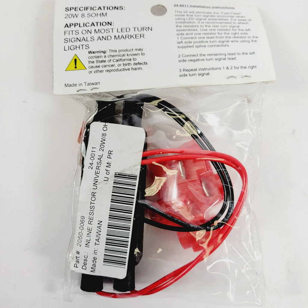 In-line Resistor for Universal Applications (20W, 2050-0069, 24-0011)