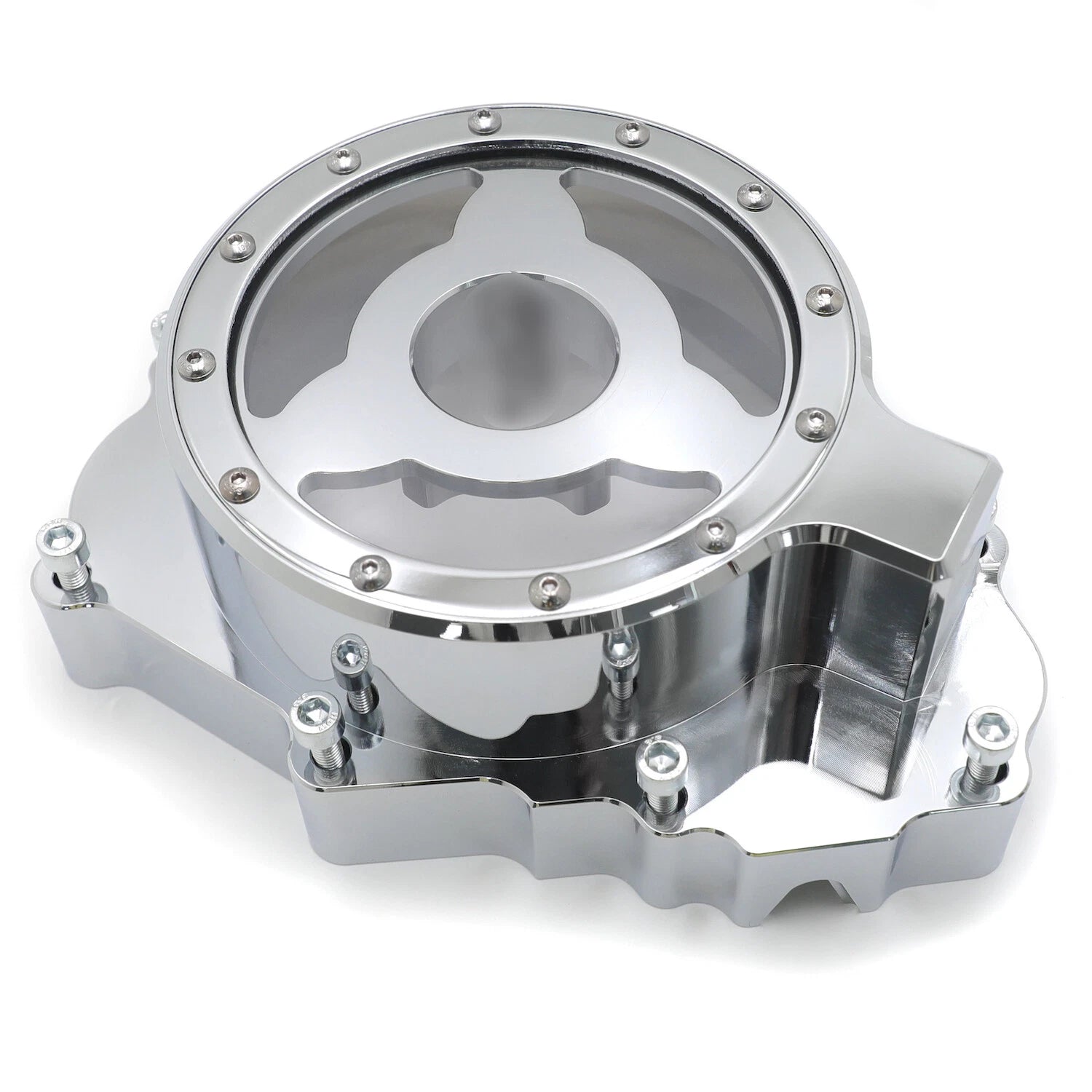 Chrome CNC Clear Left Engine Stator Cover for Honda CBR600/F4/F4i (1986–Present)