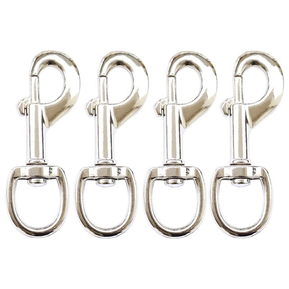 Set of 4 Zinc Alloy 3.5in Flag Swivel Snap Hooks for Flagpole Accessories