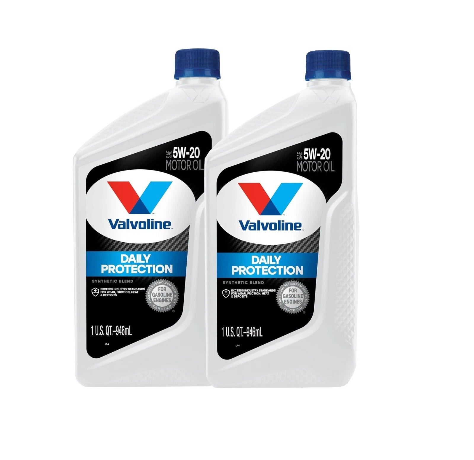 2 Quarts SAE 5W-20 Synthetic Motor Oil for Gasoline Engine (2 x 1qt)