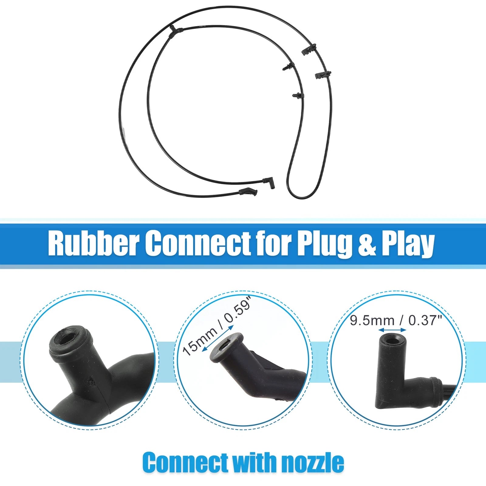 Windshield Washer Hose 55079200AD for Jeep Grand Cherokee, Dodge Durango 