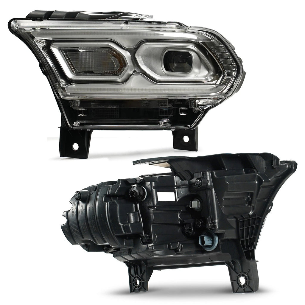 LED Headlight w/Halogen Turn Signal for Dodge Durango (2021–2024) Chrome Left