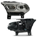 LED Headlight w/Halogen Turn Signal for Dodge Durango (2021–2024) Chrome Left