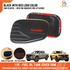 Black Fuel Oil Tank Cap Cover Trim for Ford Ranger Ute (2022-2024)