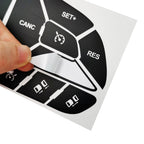 Steering Wheel Button Repair Decal Sticker for Jeep Cherokee Commander (2005–2010)