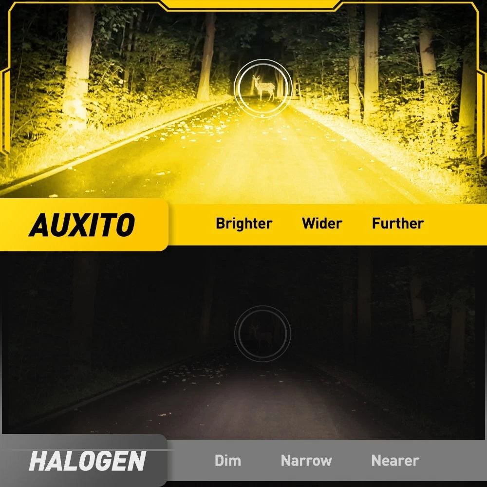 2X LED Fog Light Bulbs for Make Model (YYYY–YYYY) - Golden Yellow