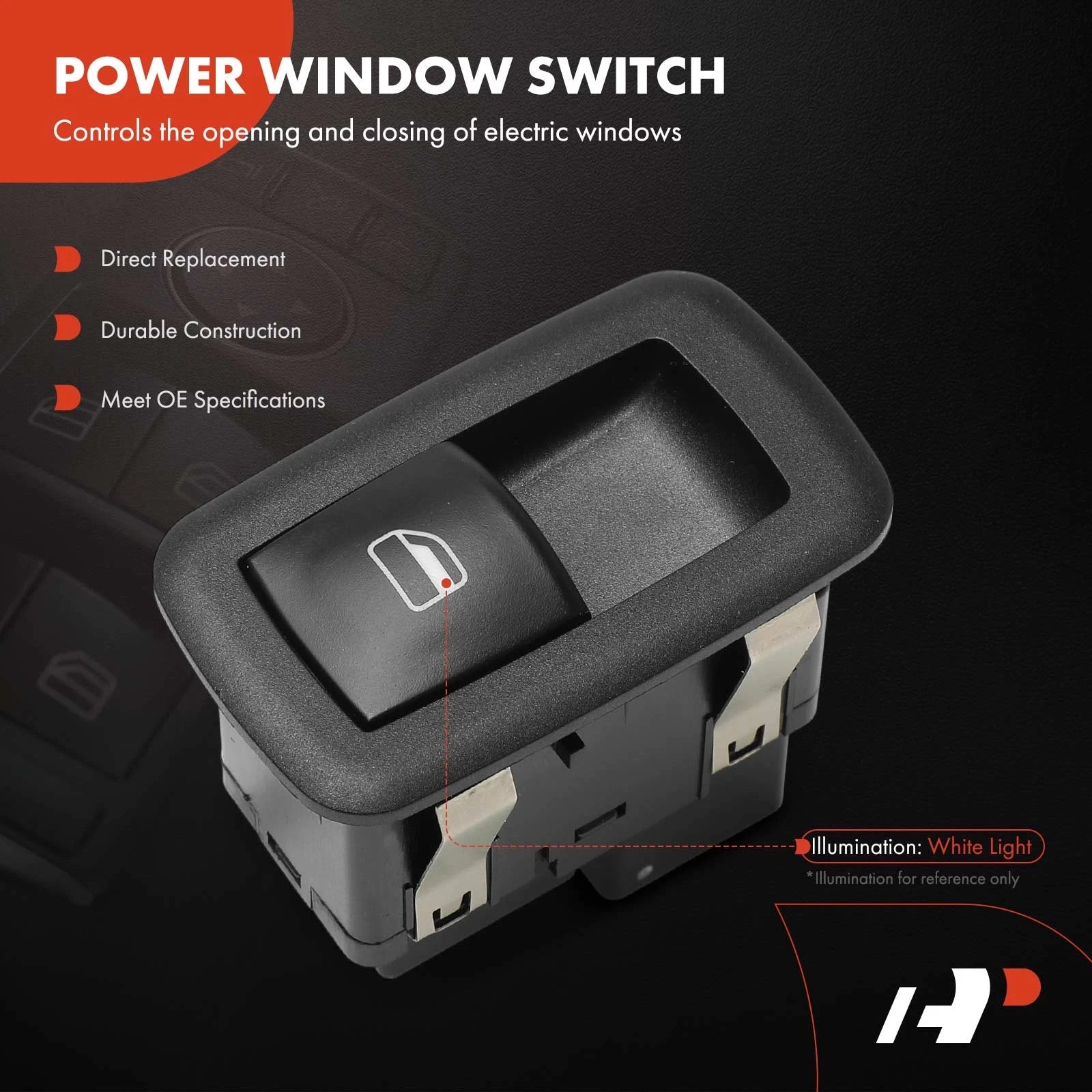 Rear Power Window Switch for Ram 1500 (2019–2022) Jeep Cherokee (2015–2022)