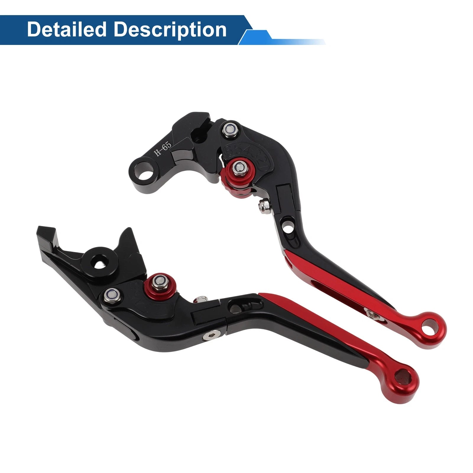 Adjustable Brake Clutch Levers for Honda CBR650R (2014–2022) Black Red