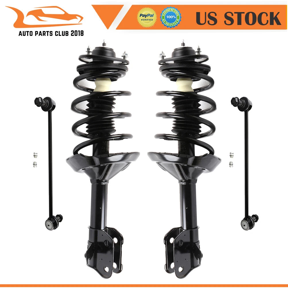 Front Struts w/ Coil Spring & Sway Bar Links for Honda Odyssey (2005–2007)