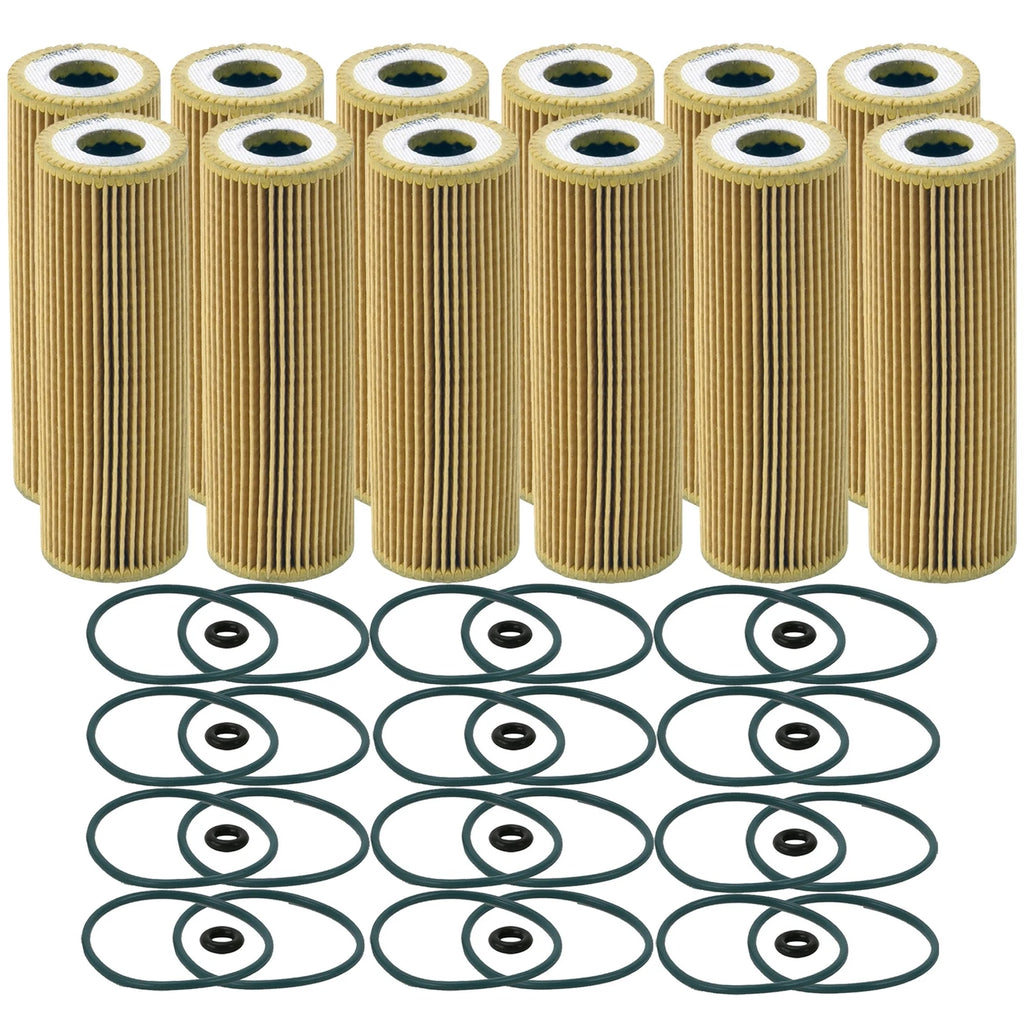 Set of 12 Engine Oil Filters for Ford Lincoln V6 Turbo