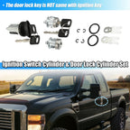 Door Lock Cylinders & Ignition Switch w/ Keys for Ford (1L3Z-11582-A)