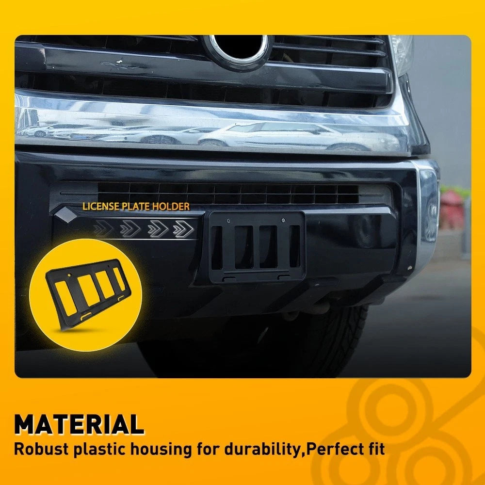 Front License Plate Frame Holder Mount Bracket for Toyota Tundra (2014–2021) EPY