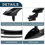 Exterior Door Handle for BMW F07 F10 (2009–2017) No. 51217231929 Rear Left Black Silver Tone