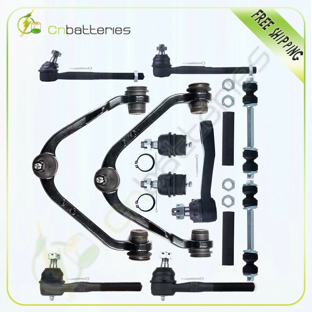 13Pcs Control Arms Tie Rods Pitman Arm Kit for Ford F-150 F-250 (1997–2003)