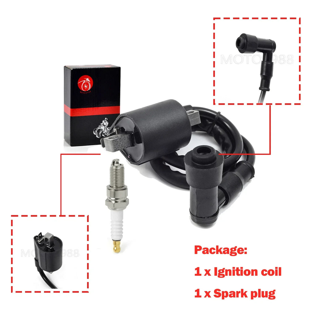 Coil & Spark Plug Kit for Badger 80/Grizzly 80/Raptor 80