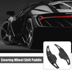 Pair Black Steering Wheel Shift Paddle Covers for Cadillac XT5, Buick Regal