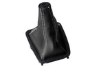 Leather Manual Shift Boot Cover for Nissan Skyline R32 (1989–1993) White Stitch