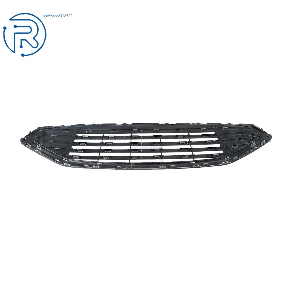 Front Upper Bumper Grille for Ford Fusion (2017-2018) Black with Chrome Trim