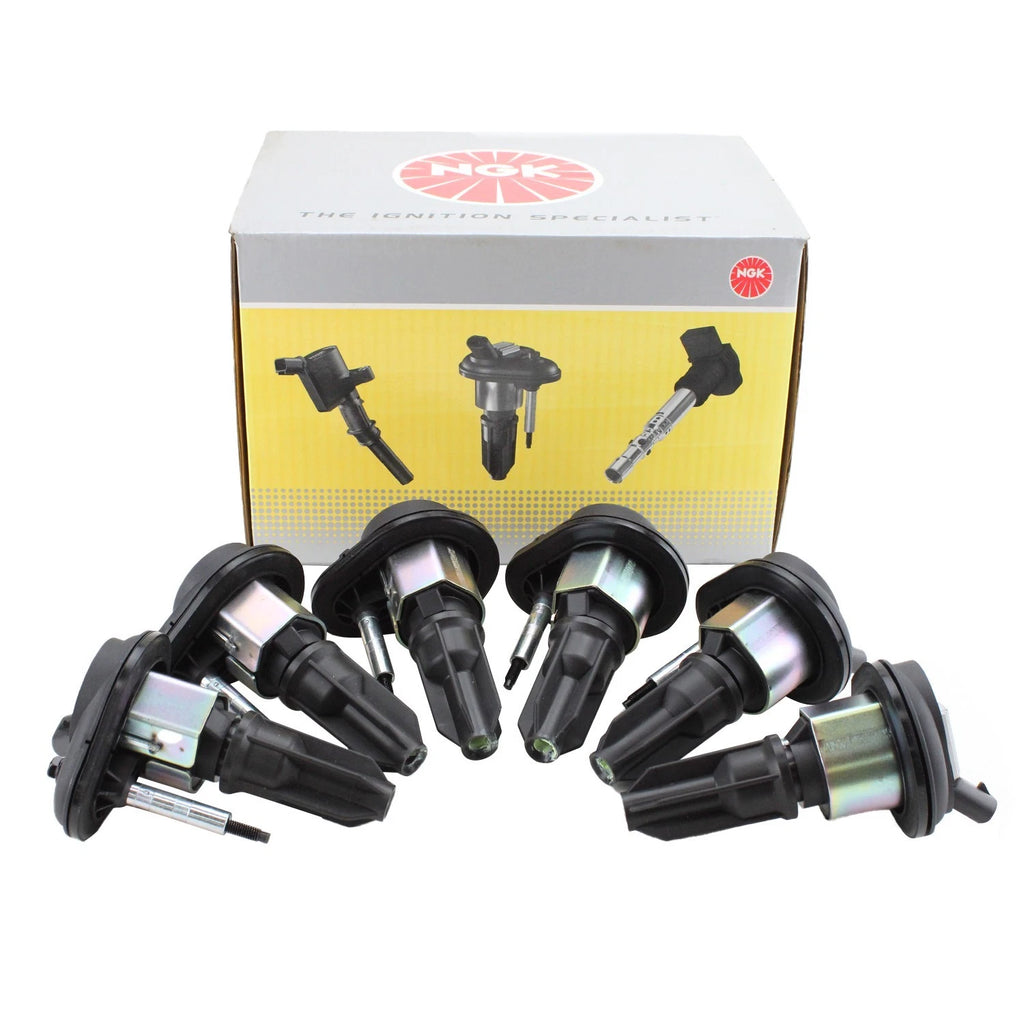 Set of 6 NGK U5080 Ignition Coils for Saab GMC Chevy Buick (Coil on Plug)