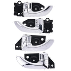 Door Handle Inner 4x Chrome for Hyundai Santa Fe (2000–2005)