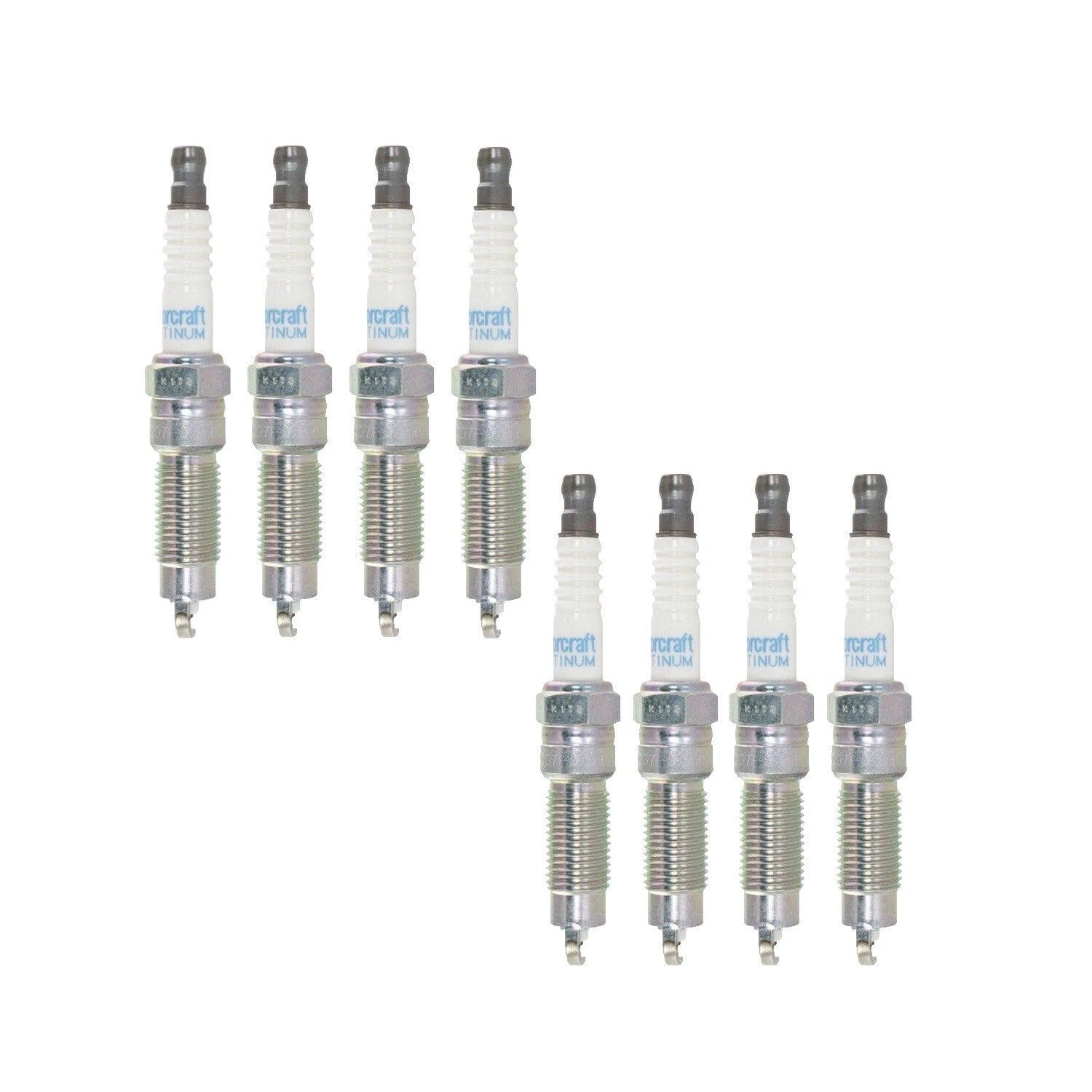 Set of 8 Double Platinum Spark Plugs for Ford Lincoln Mercury V8 (OEM)