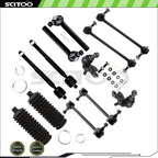 14-Piece Front Steering Kit Tie Rod End Links for Toyota Highlander (2004–2007)