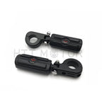 Black Skull Highway Engine Guard Foot Peg Mounting Rest Bar for Harley (1.5")
