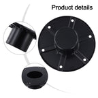 Round Flush Mount Black Table Leg Base for RV and Boat Trailer