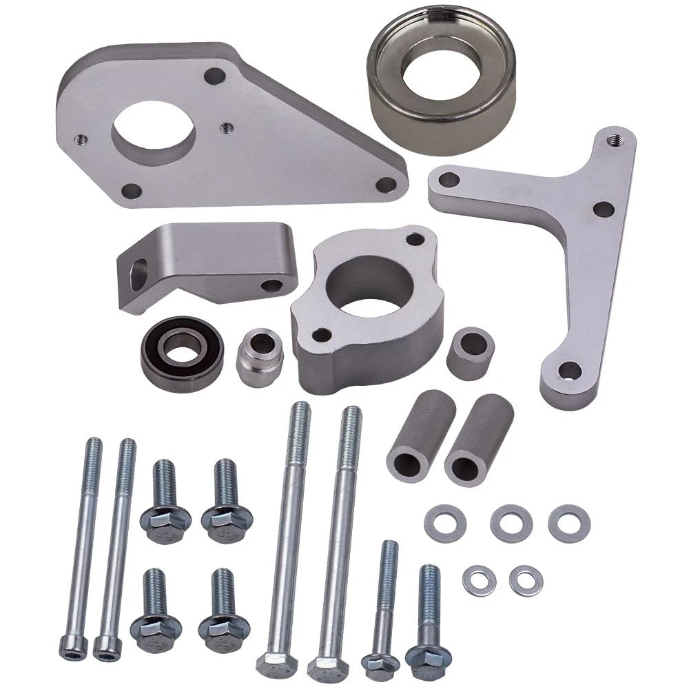 Low Mount Alternator Power Steering Pump Brackets for LS1 LSX LS6 (2000-2006)