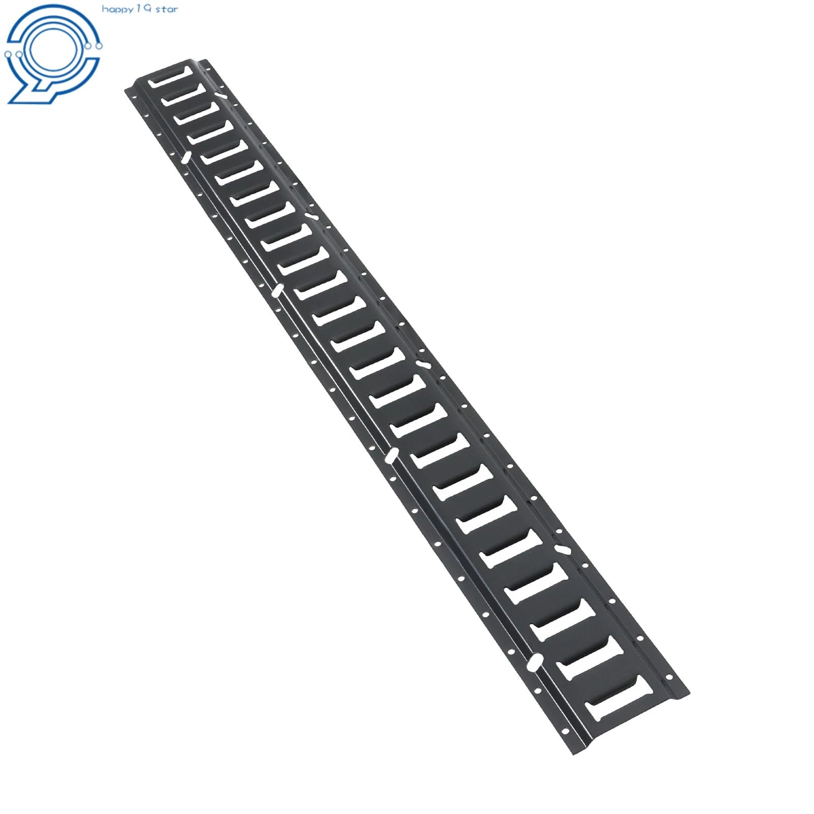 Set of 4 E-Track Tie Down Rails for Garages Trucks (Coated Steel)
