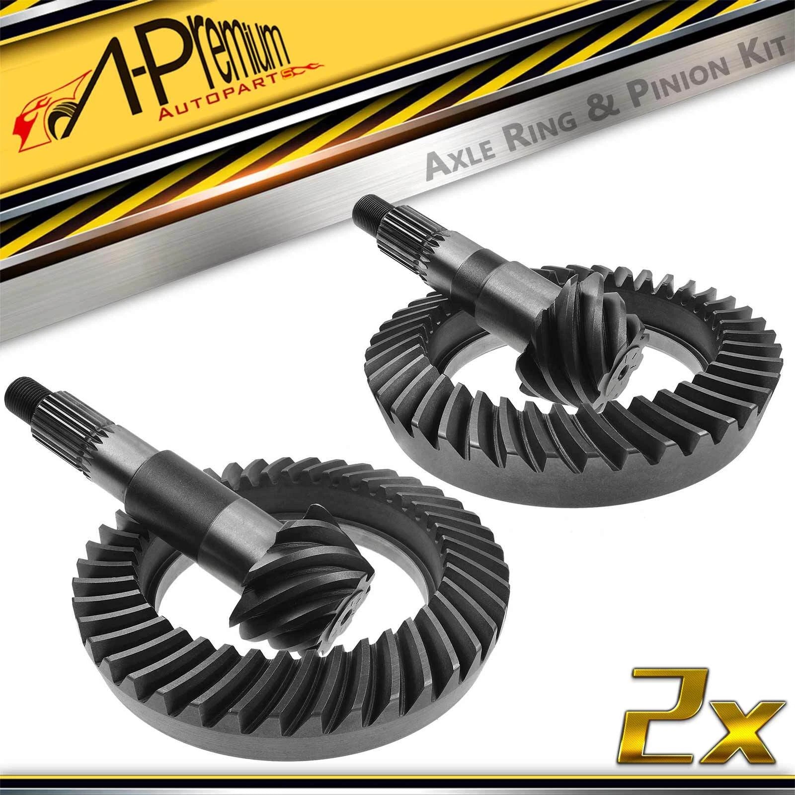 2X Front & Rear Axle Ring Pinion Kit for Jeep Wrangler JK (2007–2018)