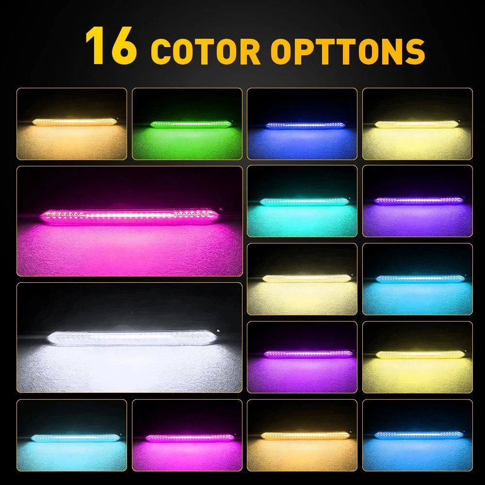 RGB LED Side Marker Reflector Lights for GMC Sierra 2500HD 3500HD (2020–2023)