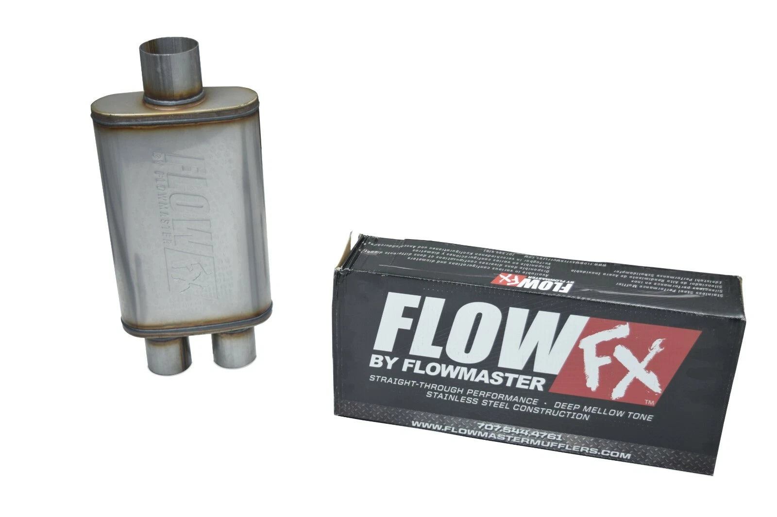 Dual Exhaust for Nissan Titan (2004–2006) 2.5" Flowmaster Flow FX Slash Tip