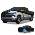 Waterproof Car Cover for Chevrolet Silverado (Oxford Cloth, Black)