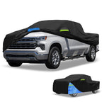 Waterproof Car Cover for Chevrolet Silverado (Oxford Cloth, Black)
