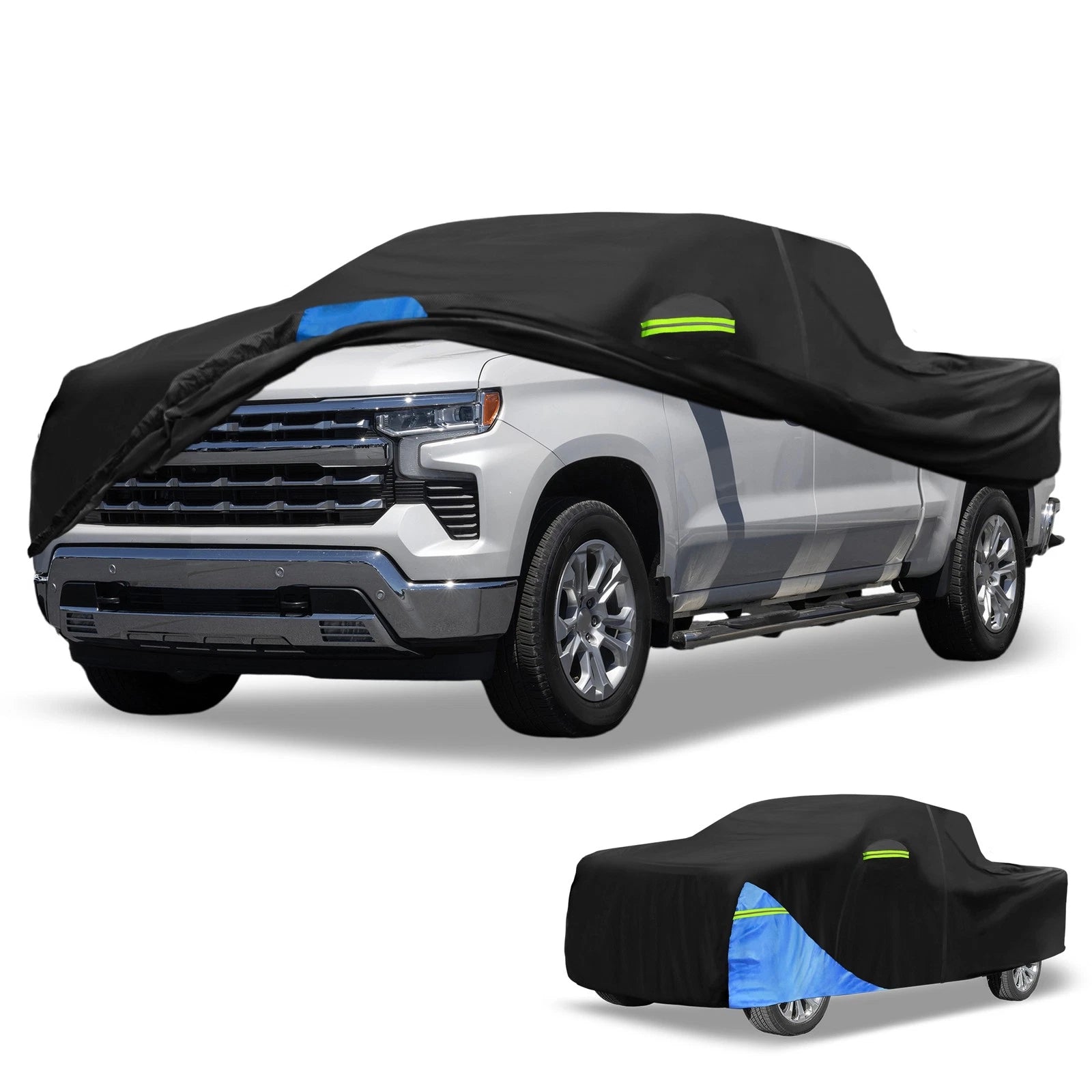 Waterproof Car Cover for Chevrolet Silverado (Oxford Cloth, Black)