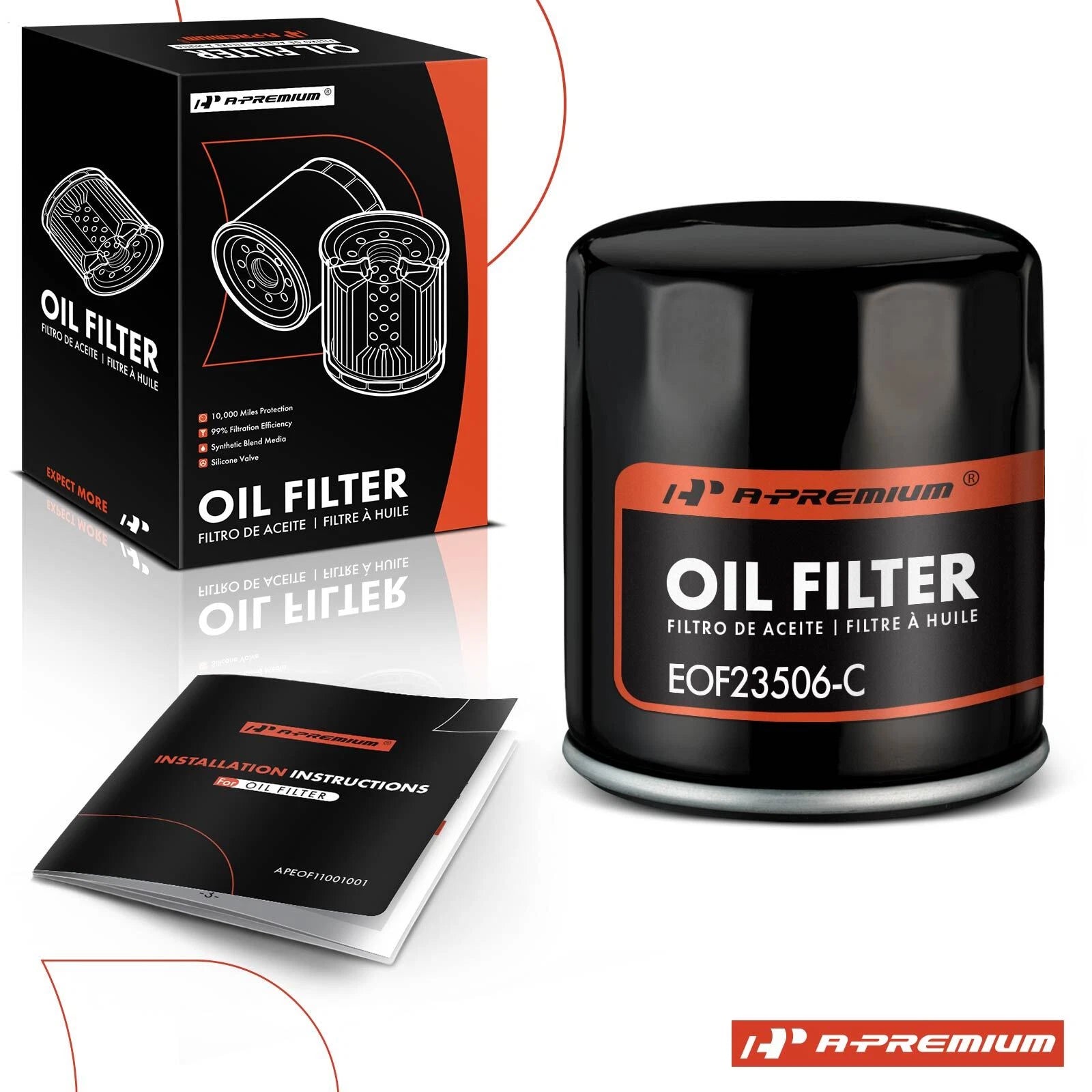 Engine Oil Filter for GMC Sierra 1500 1999–2006, Sierra 2500 1999–2004