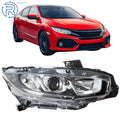 Right Chrome Halogen Headlamp Assembly for Honda Civic (2016–2018)